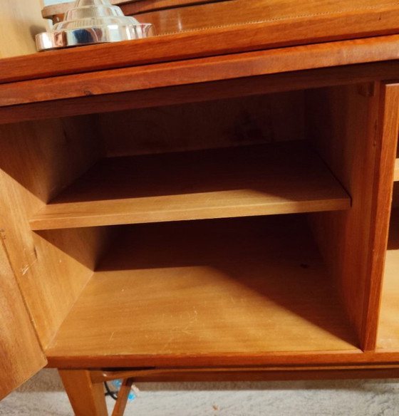 Image 1 of Credenza scandinava vintage in teak con piano di scrittura, anni '60