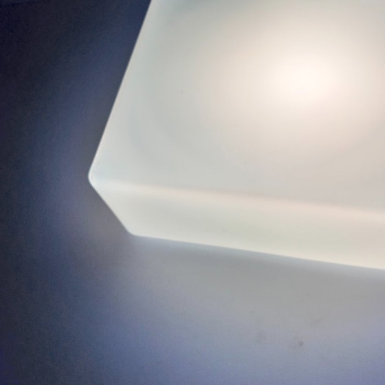 Image 1 of Lampada da soffitto in vetro bianco, RZB Bamberg, Germania, anni '70.