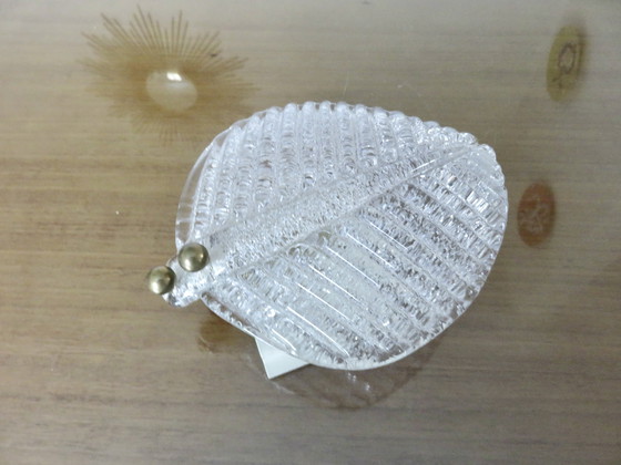 Image 1 of Barovier & Toso "Feuille" wandlamp van Murano glas, Italië, 1970