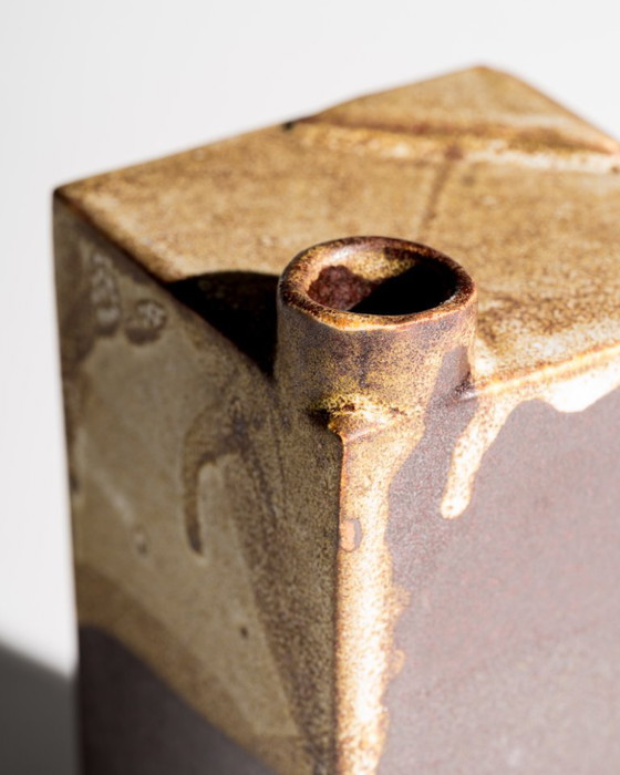 Image 1 of Curated Duo of German Studio Ceramic Sculpural Vessels Till Sudeck & Anonymous
