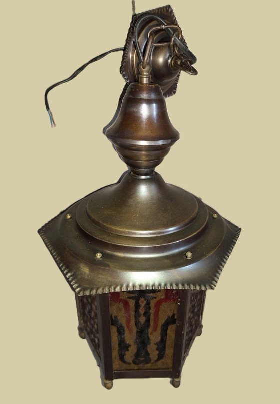 Image 1 of Lampada da sala/ Lampada da sala, originale della Scuola di Amsterdam.