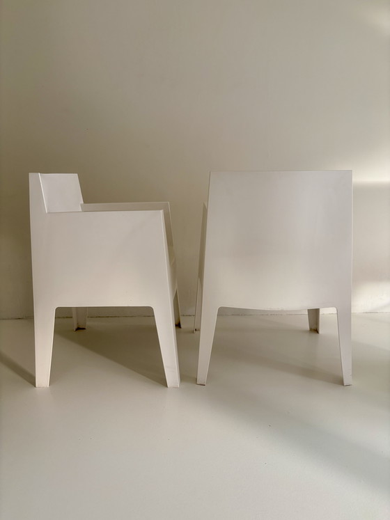 Image 1 of Driade Toy armchairs – design Philippe Starck – set of 2 – white