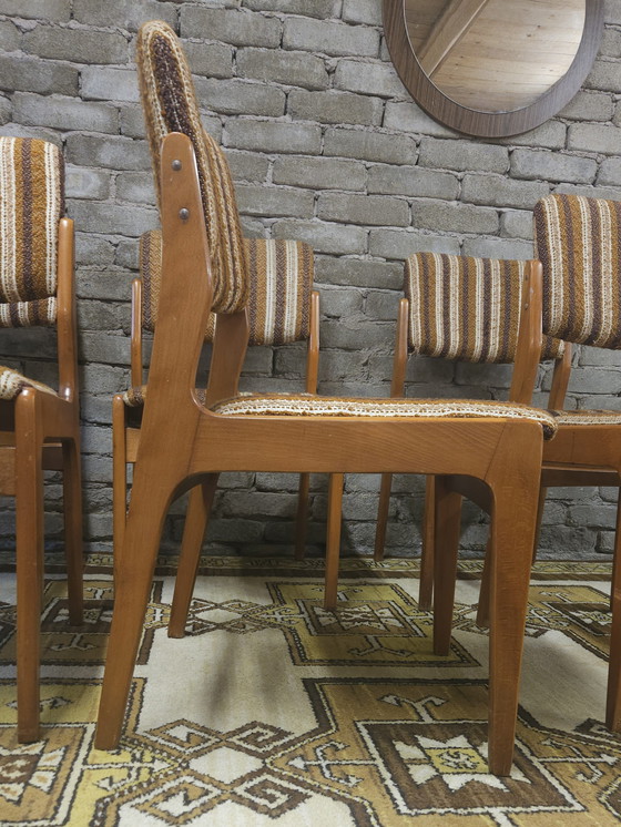 Image 1 of Set of 6 vintage Scandinavian chairs, 1970s