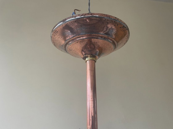 Image 1 of Hanging lamp Sliding lamp Ceiling lamp art deco 1930 Grapes French