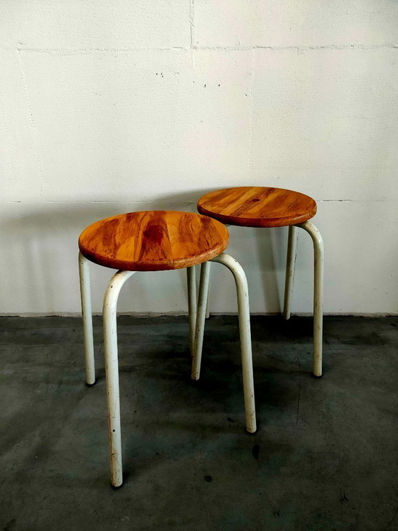 Image 1 of Tavolino/sgabello vintage anni '70/'80, da brocante.