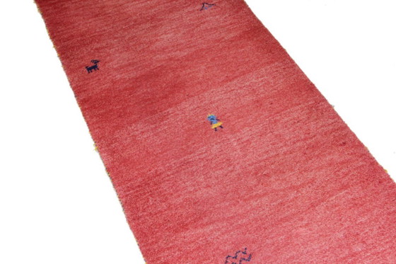 Image 1 of Origineel modern Indo Gabbeh wollen tapijt 300 x 80 cm, uitstekende staat.