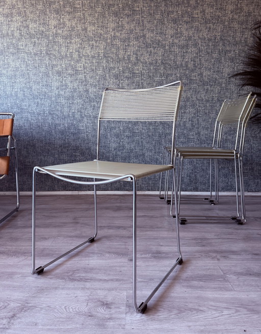 4x Spaghettistoelen van Giandomenico Belotti voor Alias, ca.80s