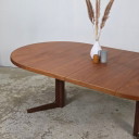 Vintage 1960s Danish oval teak dining table 220cm by 120cm
