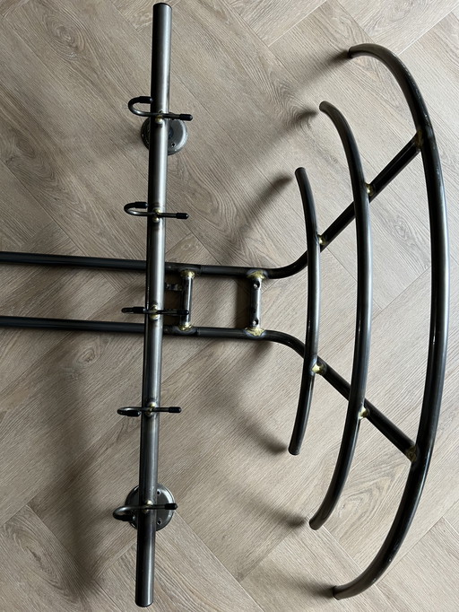 Brass coat rack