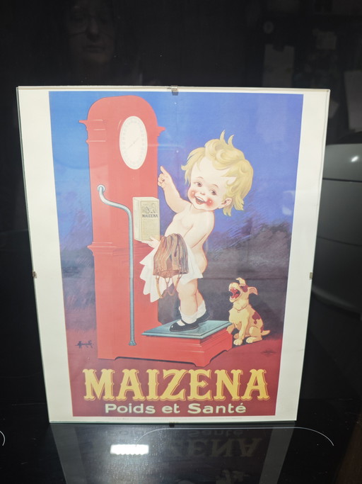 Affiche publicitaire Maïzena vintage 