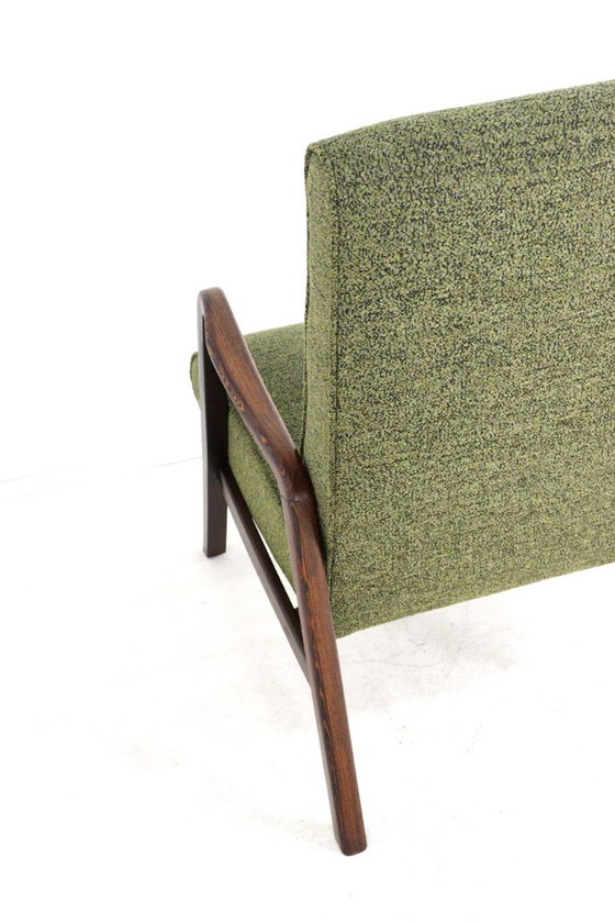 Knicos armchair vintage newly upholstered wenge – Wood (photo 4 of 15)
