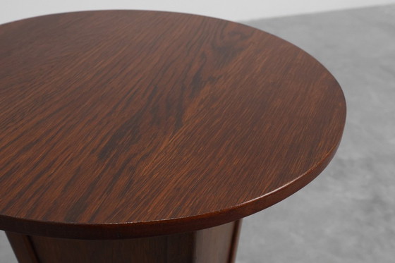 Image 1 of Mesa auxiliar redonda Art Déco de roble, Francia, años 30