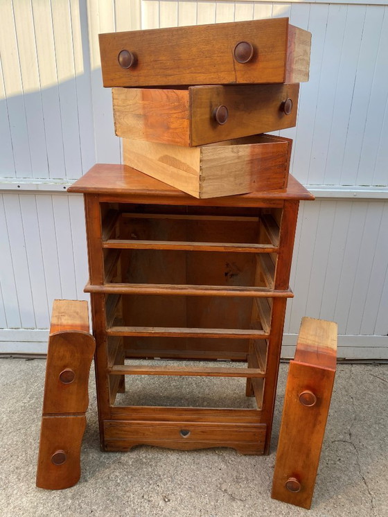 Image 1 of Cómoda de madera blanca 1950