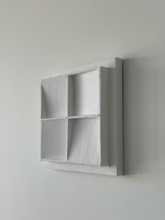 Image 1 of Triptyque de reliefs blancs dans le style Zero - Atelier Nul (Directement de l'artiste)
