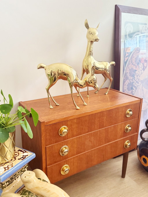 Vintage brass bambi deer