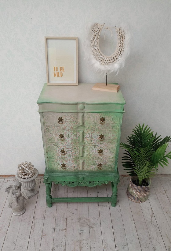 Mobile in Legno Vintage – Cassettiere, Wood, Brass (photo 3 of 5)