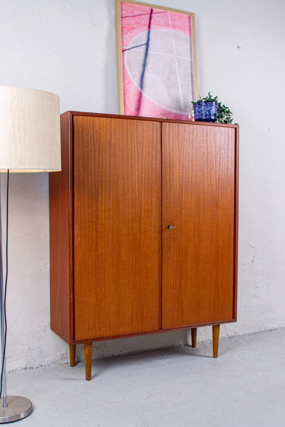 Image 1 of Vintage highboard cabinet chest of drawers sideboard Mid Century Danish