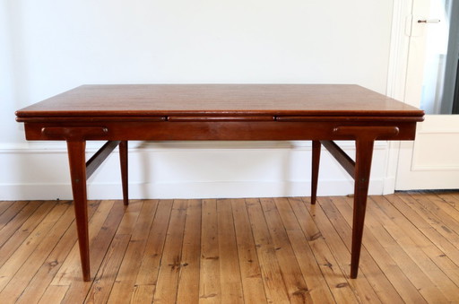 Scandinavian vintage teak table by Ejvind Johansson, 1960