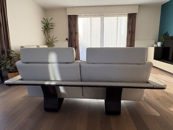 Image 1 of Leather lounge Roche Bobois