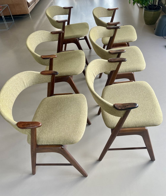 Image 1 of 6x Kai Kristiansen Model 32 dining chairs