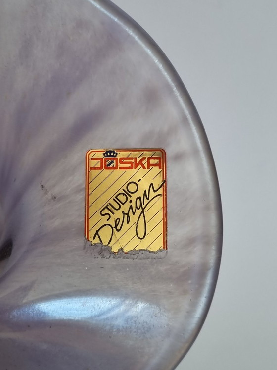 Image 1 of Exquisite JOSKA Studio-Design glass vase – iridescent – ​​29 cm