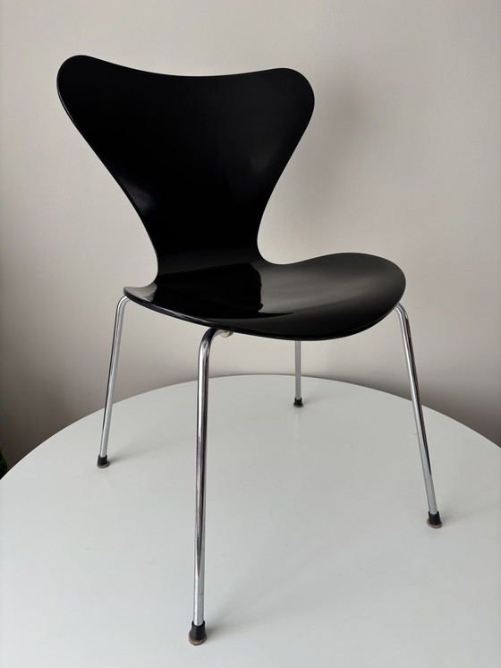 Image 1 of 4x dänische Arne Jacobsen für Fritz Hansen Serie 7 Vlinderstoelen 1978