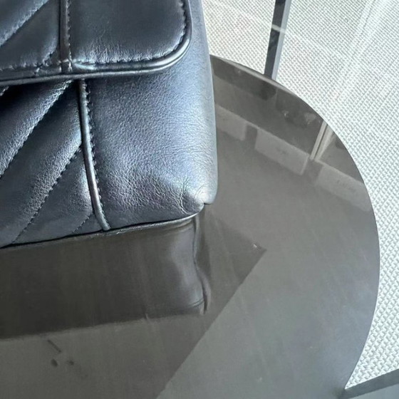 Image 1 of Chanel Seasonal Flap - Calfskin Quilted Small Daily Chevron Flap Black Sereis 27