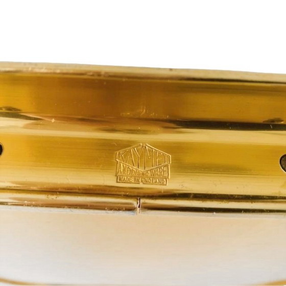 Image 1 of Hollywood Regency gold colored tray Kaymet 1960's