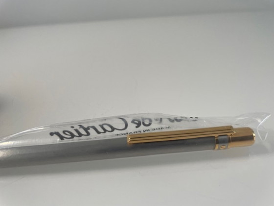 Image 1 of Penna a sfera Cartier Must Santos – Nuova, in platino, completa