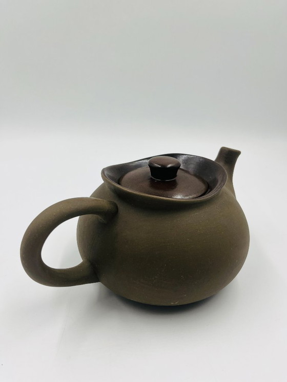Teiera in gres "Ringeling" di Herman Zaalberg, Accessori da tavola, Ceramica, Marrone, Rustic (foto 5 di 10)