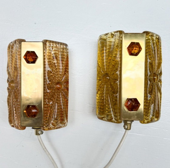 Image 1 of Juego de lámparas de pared danesas Aladdin de Vitrika, años 60