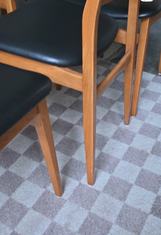 Image 1 of Vintage set van 6 eetkamer stoelen Baehre Mignon