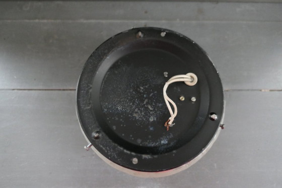 Vintage Peill & Putzler glass Ceiling light Germany – Metal (photo 13 of 14)