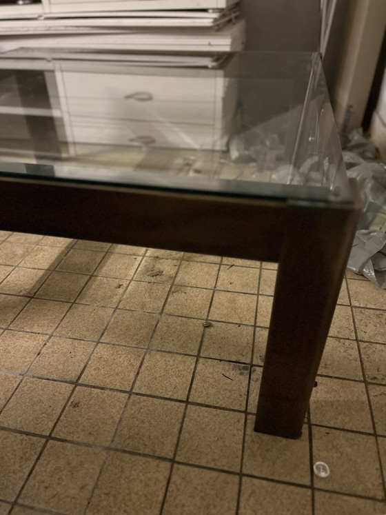 Couchtisch im Art-déco-/Hollywood-Regency-Stil / Messing & Glas – Couchtische, Brass (photo 3 of 10)
