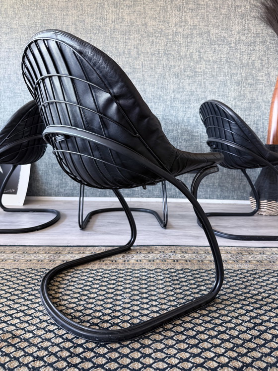 Image 1 of 4x Pascale Dining Chairs by Gastone Rinaldi for Thema, 1970s