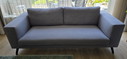 Modern 3-seater Zizeau sofa grey (Nika grey 65)
