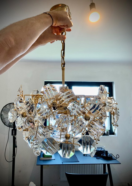 Authentischer Kinkeldey-Kronleuchter mit facettiertem Kristallglas – Crystal (photo 7 of 9)