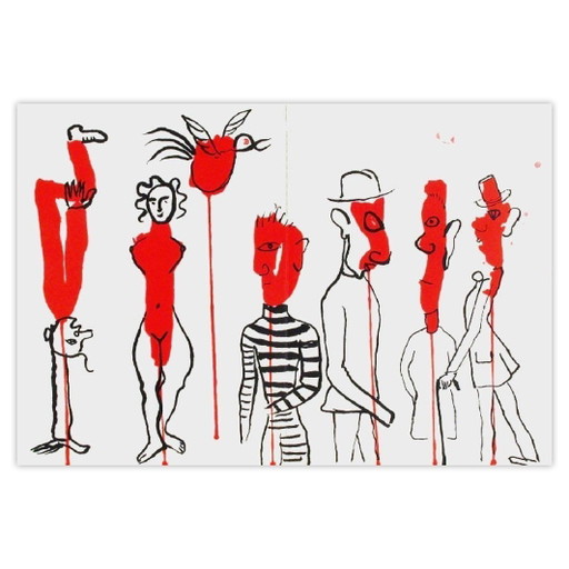 Alexandre CALDER Lithographie DLM156 – Criminel Au Milieu 1966 – lithos zeefdrukken, Paper (photo 2 of 5)