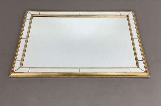 Image 1 of Specchio sfaccettato Deknudt in stile Hollywood Regency con cornice
