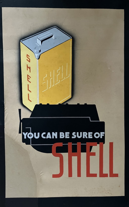 Póster de Shell: "Puedes estar seguro de Shell"