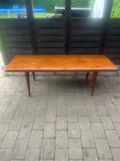 Mesa de centro Mid-Century Modern de teca de Jacob Nielsen & Sønner para Odder Møbelfabrik