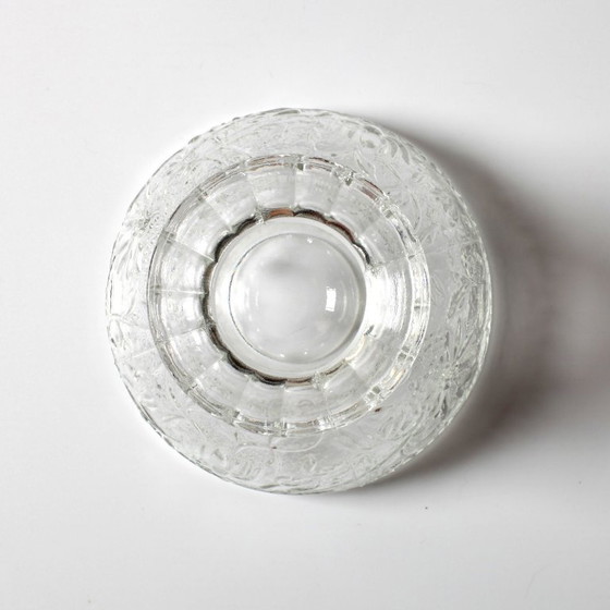 Image 1 of Set of 4 Mid-Century Pressed Glass Dessert Bowls Cibulak by Pavel Panek / 1977