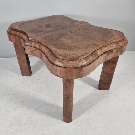 Mesa de madera Art Déco, años 40