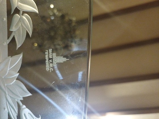Image 1 of EXCLUSIEVE HANDGESLEPEN DESIGN EETTAFEL MET SMEEDIJZEREN VOET