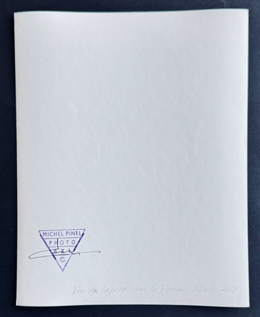 Michel Pinel - Roma 2004 - Vista de la Colina Capitolina - Firmado