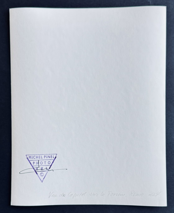 Image 1 of Michel Pinel - Rome 2004 - View of the Capitoline Hill - Signed