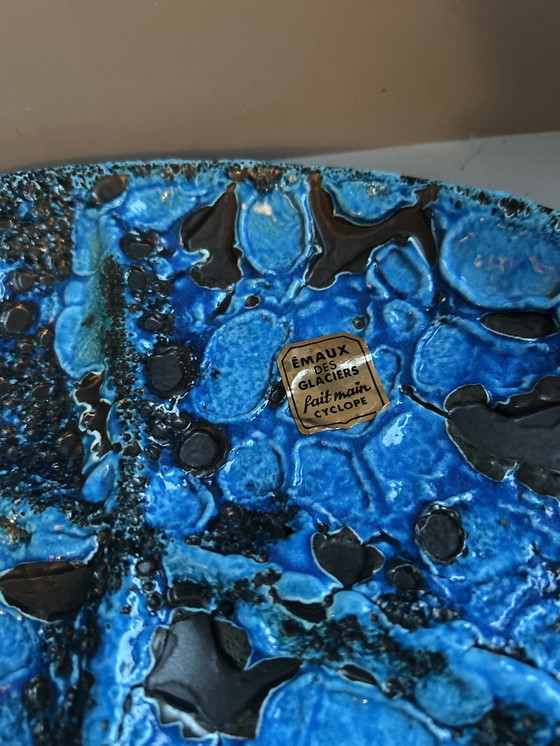 Image 1 of Assiette apéritive Émaux des Glaciers 