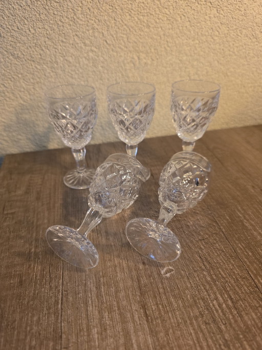 5x Vintage Christopher Stuart Regency Kristallen Glazen – glazen karaffen, Crystal, Glass (photo 2 of 5)