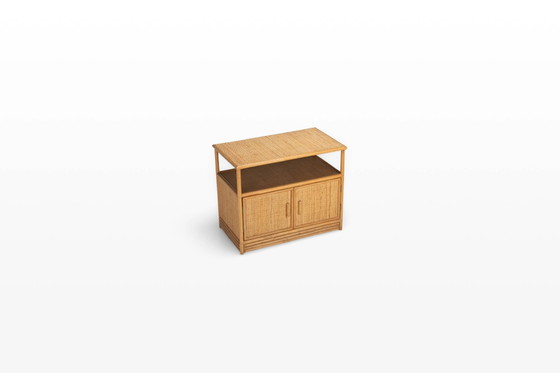 Bamboo cabinet sideboard – Storage cabinet, Rattan, Vintage (photo 2 of 9)