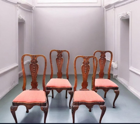 Stoel in Queen Anne/Chippendale-stijl – old school, Eetkamerstoelen, Wood (photo 9 of 9)
